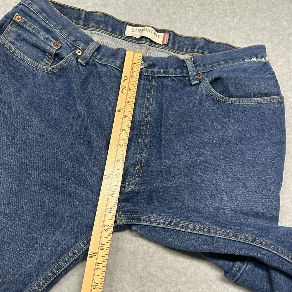 Levis 505 Jeans Mens 38x36 Blue Denim Straight Leg Y2K 2010‎ Loose Skater